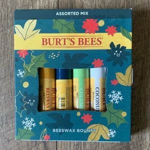 NEW Burt’s Bees. Beeswax Bounty Assorted Mix Lip Balm 4 Pack